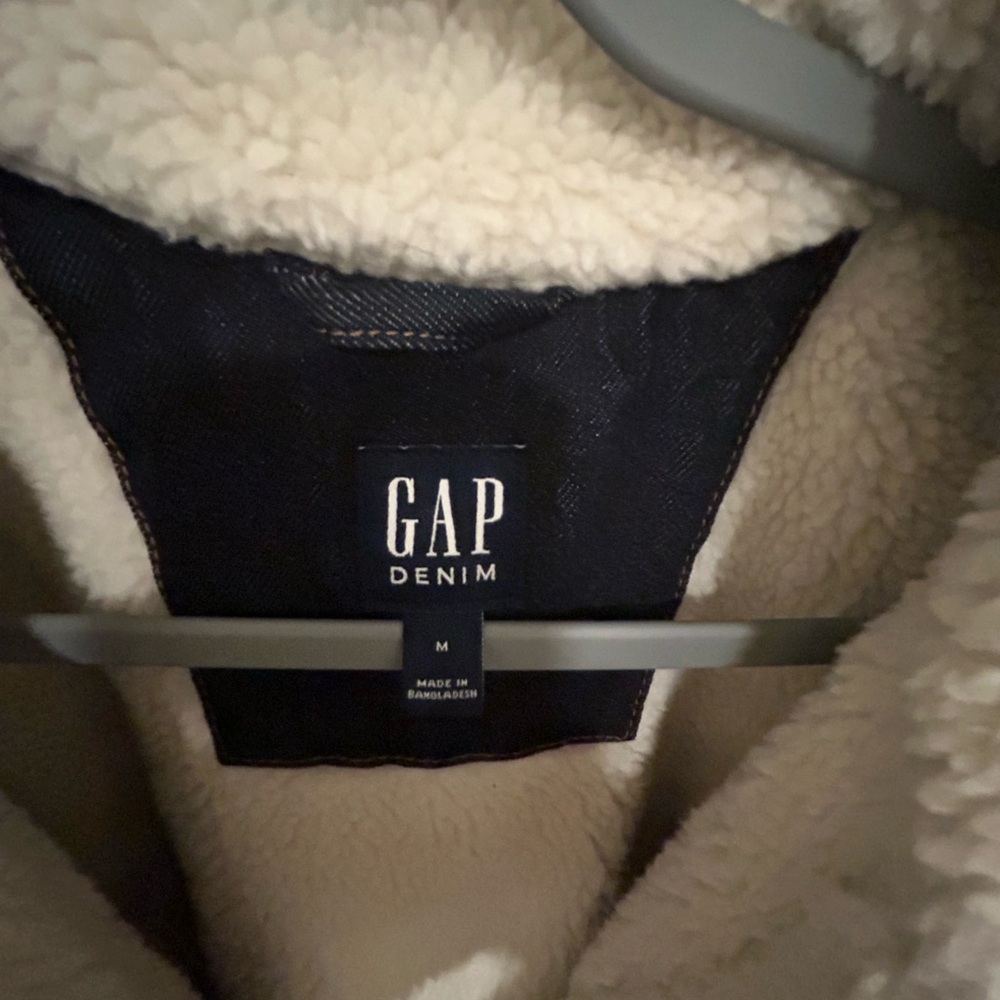 GAP denim sherpa